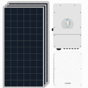 5Kva Deye Solar System – 5.1kw Lithium 8x 550w + Installation Kit