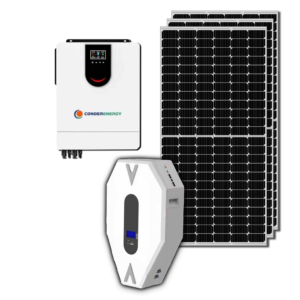 6.2KVA Solar System – 9.2Kw Lithium 4x 550w + Installation Kit